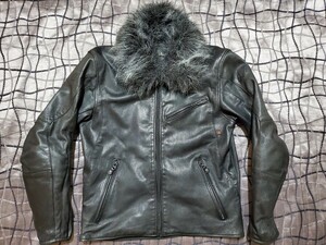 [ mountain sheep leather ] recommendation HYOD leather jacket Single Rider's fur removed possibility ba salted salmon roe i DIN g Rider's 