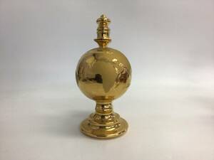 ジャノー 地球儀型ボトル ゴールド 陶器 700ml 重量番号:2 (RW30)