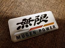 【新製品】高品質なアルミ製 無限（MUGEN）エンブレムステッカー G_画像3