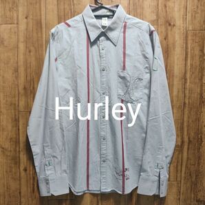 Hurley ハーレー 長袖 シャツ カジュアルシャツ ストライプシャツ