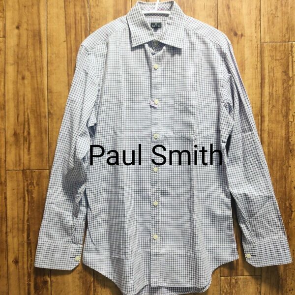 美品 Paul Smith ポールスミス 長袖シャツ チェック柄 BDシャツ