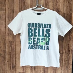 QUIKSILVER クイックシルバー 半袖 Tシャツ ビッグロゴ 白