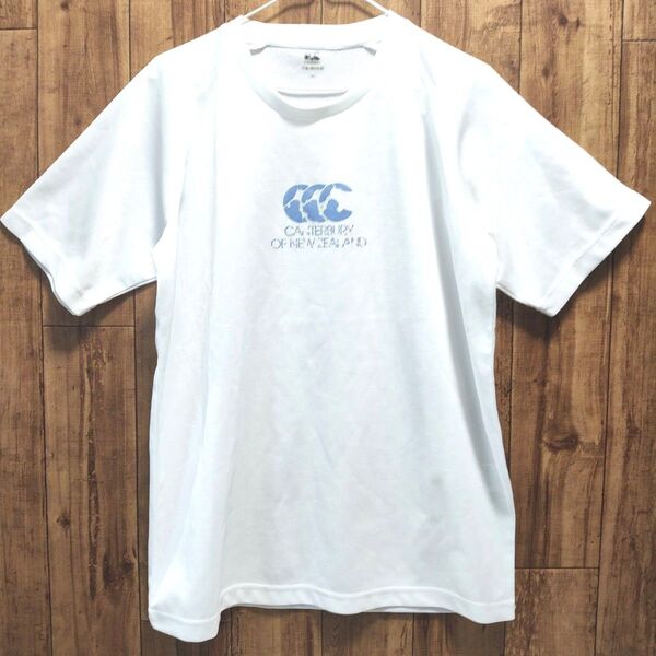 カンタベリー CANTERBURY 半袖Tシャツ 速乾性 ドライフィット白