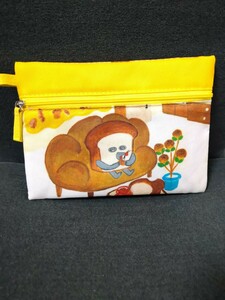  unused * bread ....* square pouch * bread shop san * picture book character 