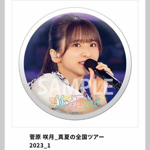 乃木坂46 菅原咲月 乃木コレ グッズ版 ランダム缶バッジ 2023年 LIVE PHOTO Ver. 真夏の全国ツアー2023