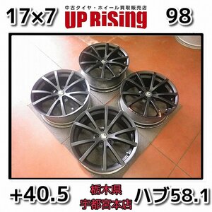 アルファロメオ ALFA ROMEO 純正♪17×7J/PCD98/5H/+40.5/ハブ58.1♪アルファロメオに!店頭受け取り歓迎♪ホイールのみ4本販売♪R603W49