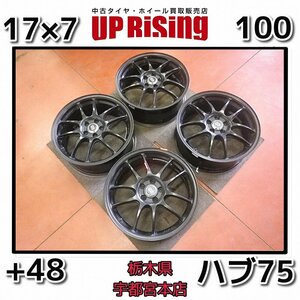 ENKEI エンケイ PF01 17×7J PCD100 5H +48 ハブ75 ♪30プリウス,50プリウス,86,カローラスポーツ,BRZ等に♪ホイールのみ4本♪R603W141