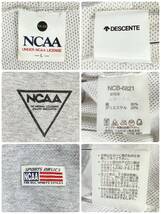 Z1458 美品 DESCENTE NCAA メンズ コットン フード付き パーカー グレー Lサイズ 万能 カジュアルスタイル シンプルデイリー USED 古着_画像10