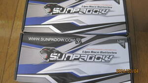 SUNPADOW　8400MAH　7.6V100C/50C　LIPO　開封済み新品未使用2本