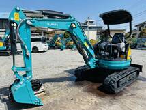 KUBOTA U-25-3S　新品ハサミ付き　2.5ｔクラス　倍速付き　ブレーカー配管 ４WAYマルチ　年式2012　中古ミニユンボミニショベル下取りOK_画像3