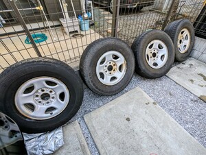 タイヤ【DESTINATION LE FIRESTONE 1009 245/75R16 109S】ホイール【シボレー エクスプレス 純正 16インチ 6.5J6HPCD139.7約+29】