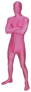 全身タイツ ピンク 男性女性兼用 Mサイズ ゼンタイ コスプレ ZENTAI レオタード ボディースーツ 仮装 イベント コスチューム 戦隊