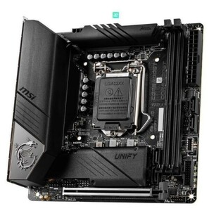 MSI MEG Z490I UNIFY LGA 1200 Intel Z490 SATA 6Gb/s Mini ITX Intel Motherboard