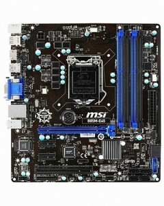 MSI B85M-E45 LGA 1150 Intel B85 HDMI SATA 6Gb/s USB 3.0 Micro ATX Intel Motherboard