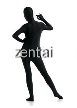 全身タイツ 黒 男性女性兼用 2XLサイズ ゼンタイ コスプレ ZENTAI レオタード ボディースーツ 仮装 イベント コスチューム 戦隊_画像4