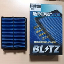 y030812e BLITZ　(ブリッツ) SUS POWER AIR FILTER LM(サスパワーエアフィルターLM) 純正交換タイプ マツダ SA-320B 59616 _画像1