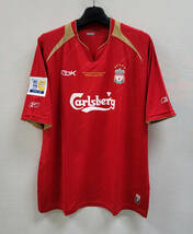 05-06リバプール LIVERPOOL(H)#8 ジェラード GERRARD 半袖 reebok正規 2005 CWC仕様 XL_画像1