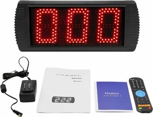 5 -inch 3 column LED timer counter brightness adjustment possibility 0-999 minute / second count up / count down remote control operation contest game office .. for 