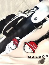 マルボンゴルフ　malbon golf キャディバッグ　スタンドキャディバッグ※ホワイト_画像7