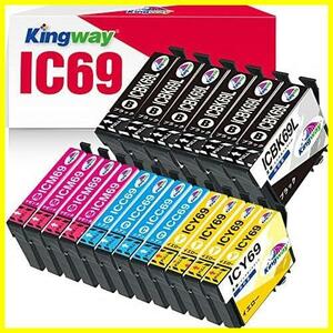 Epson用 エプソン 互換インクカートリッジ IC69 IC4CL69 砂時計（計18個入り）インク 互換インク ICBK69L ICC69 ICM69 ICY69 増量版