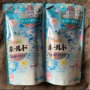 NEW P&G ボールド　洗濯洗剤詰め替え　爽やかフレッシュフラワーサボンの香り　400g 2袋　