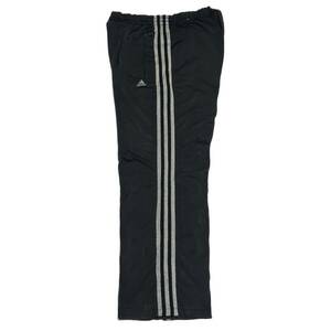 希少 黒×シルバーラメ【2011 ビンテージ adidas アディダス トラックパンツ ジャージ ブラック L 】 スウェット アメリカ USA ATP