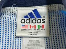 希少【ビンテージ 90s adidas アディダス モックネック ナイロン プルオーバー ジャケット シャツ XL】アメリカ USA 切り返し ジャージ_画像4