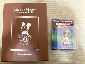 TDL ディズニー　Mickey Mouse Wooden Dool & ウルトラディテールフィギュア アストロノーツ ver