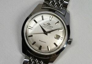 ☆ デッド級・美品 MOVADO モバード CLICK-DATE TRANS-ATLANTIC KINGMATIC AUTOMATIC シルバーダイアル 純正ブレス Vintage Movado！