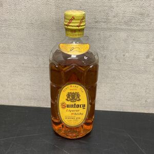 ◎古酒 サントリーウイスキー SUNTORY WHISKY 角瓶 very rare old MATURED in wood near kyoto レトロ オールド 角 
