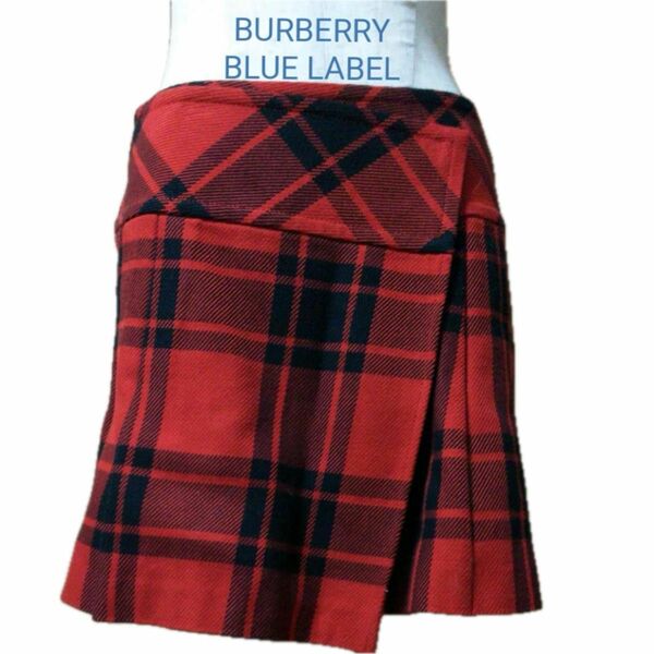 BURBERRY ブルーレーベル　スカート チェック柄