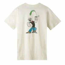 HUF Tシャツ L Popeye ポパイ Pocket ホワイトクリーム ハフ_画像1