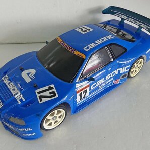 ☆TAMIYA タミヤ 1/10 XB エキスパートビルド TL-01シャーシ【カルソニック スカイライン GT-R’99(R34)】プロポ・バッテリー付 USED品☆の画像5