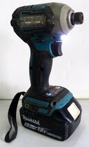 ☆makita マキタ 18V/6.0Ah 充電式インパクトドライバ【TD170D】充電器・バッテリ1個付 USED品☆_画像3