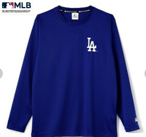 即決 MLB ロサンゼルス・ドジャース メンズ ドライメッシュ ロングスリーブTシャツ【M】新品タグ付き 大谷翔平 山本由伸 ロンT 長袖Tシャツ