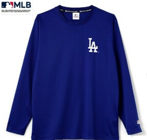 即決 MLB ロサンゼルス・ドジャース メンズ ドライメッシュ ロングスリーブTシャツ【L】新品タグ付き 大谷翔平 山本由伸 ロンT 長袖Tシャツ