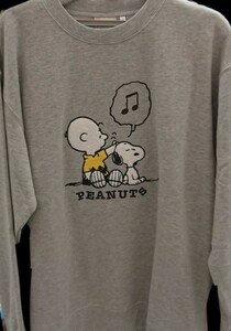 即決 スヌーピー メンズ裏起毛トレーナー【M】新品タグ付き SNOOPY Peanuts スウェット