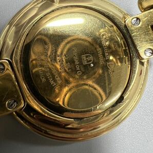 Christian Dior ディオール 腕時計 黒文字盤 ゴールド ユニセックス 電池切不動 GSH032501の画像7
