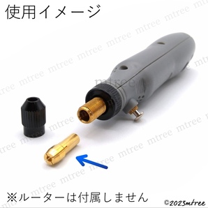 【 10 種類 セット 】コレットチャック セット ミニルーター 工具 コレット 規格 ビット 研磨 プラスチック 切断 ミニリューターの画像4