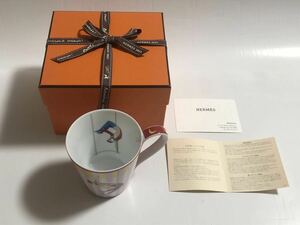 未使用 HERMES CIRCUS Mug エルメス サーカス マグカップ 食器 洋食器 コップ ショップカード リボン 箱