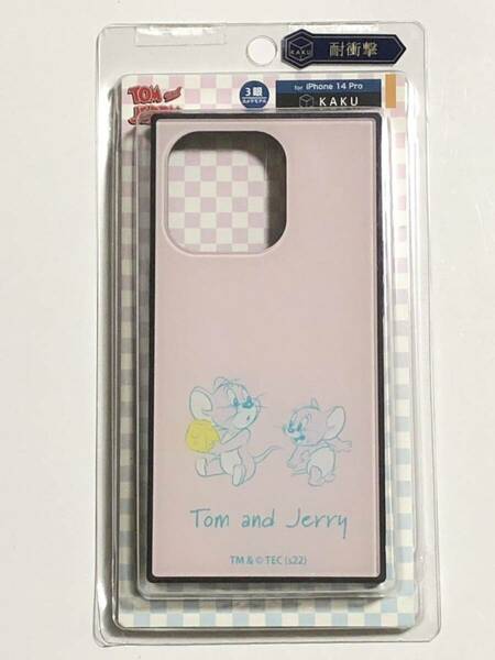 未使用 ディズニー iPhone ケース Tom and Jerry トムとジェリー iPhone14Pro 14Pro 14 Pro Disney公式 ライセンス KAKU 耐衝撃 構造