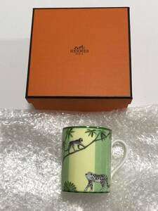 未使用 HERMES AFRICA マグカップ エルメス コップ 食器 アフリカ マグ mug 洋食器 ライオン ヒョウ