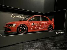 [新品] 1/18 IG2374 Mitsubishi Lancer Evolution IX MR (CT9A) Redイグニッションモデル ignition model 三菱 ランサー ランエボ Evo 9_画像3