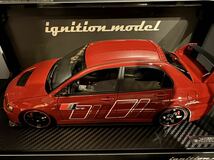 [新品] 1/18 IG2374 Mitsubishi Lancer Evolution IX MR (CT9A) Redイグニッションモデル ignition model 三菱 ランサー ランエボ Evo 9_画像2