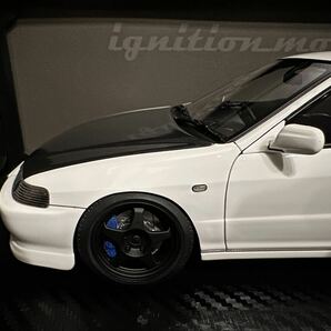 [新品] 1/18 IG3054 Honda INTEGRA (DC2) TYPE R Whiteイグニッションモデル ignition model ホンダ インテグラ タイプR spoon 無限の画像4