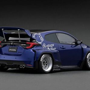 [WEB限定] 1/18 IG2903 PANDEM GR YARIS (4BA) Blue Metallic 車両のみ ignition model イグニッションモデル Toyota ヤリス WRC パンデム の画像3