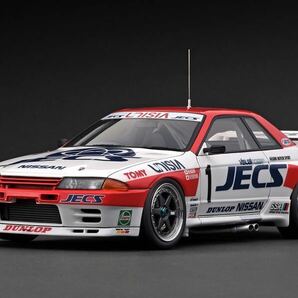 [WEB限定] 1/18 IG3141 JECS SKYLINE (#1) 1992 JTC With Mr. Hasemi ignition model イグニッションモデル R32 GT-R Gr.A スカイラインの画像3