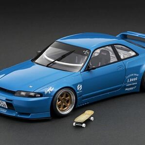 [WEB限定] 1/18 IG3027 PANDEM GT-R (BCNR33) Blue With Skate Boardイグニッションモデル ignition model Nissan SKYLINE R33 パンデムの画像1