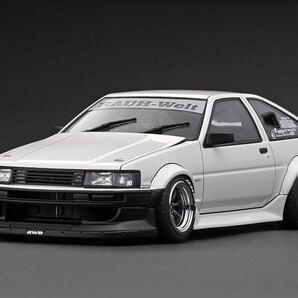 [WEB限定] 新品 1/18 IG2968 RWB AE86 White/Black 車両のみ ignition model イグニッションモデル Toyota Corolla Levin カローラ レビンの画像2