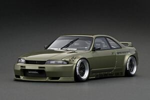 [ new goods ] 1/18 IG3035 PANDEM GT-R BCNR33 Millennium Jade ignition model ignition model Nissan SKYLINE R33 bread tem Skyline 